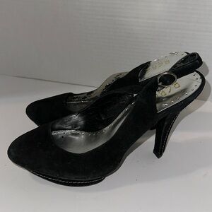 Black Platform Heels Shoes Size 9B BCBG